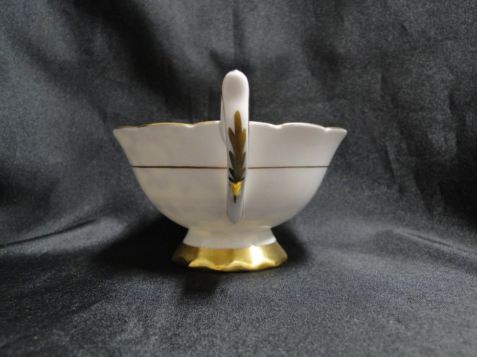 Royal Stafford Gold Flowers on Yellow Band: Cup & Saucer Set, 2 1/4" Tall