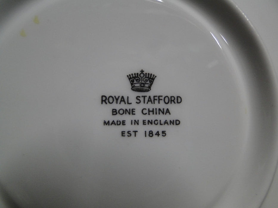 Royal Stafford Gold Flowers on Yellow Band: Cup & Saucer Set, 2 1/4" Tall