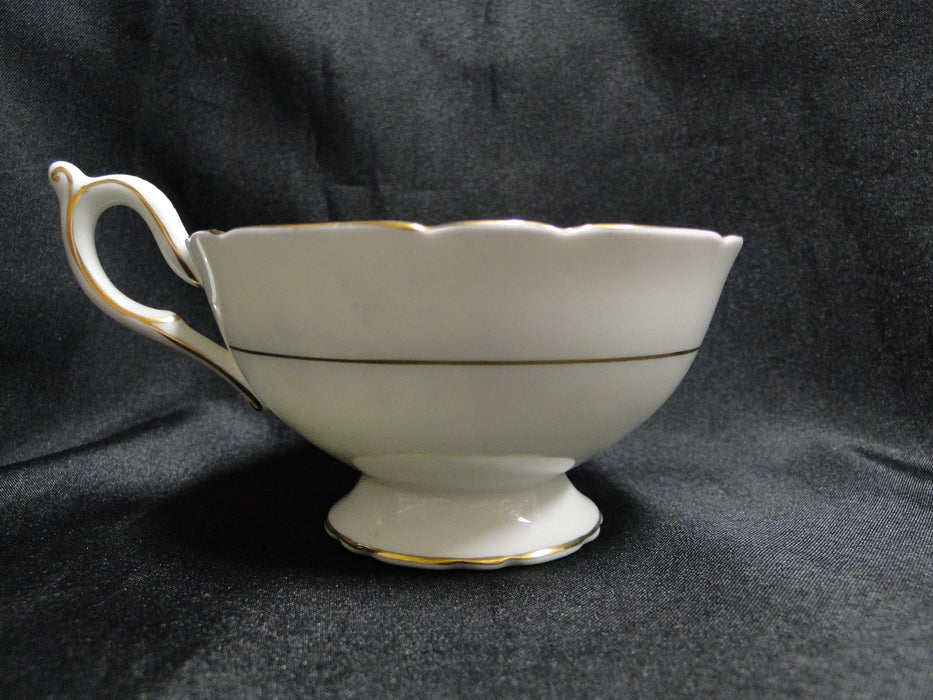 Coalport Regent, Aqua Laurel & Flowers, Gold Trim: Cup & Saucer Set, 2 1/8" Tall
