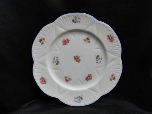 Shelley Rose, Pansy, Forget-Me_Not, Blue Trim: Salad Plate, 8 1/4", Dainty