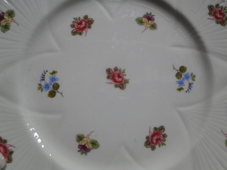 Shelley Rose, Pansy, Forget-Me_Not, Blue Trim: Salad Plate, 8 1/4", Dainty