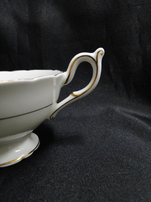 Coalport Regent, Aqua Laurel & Flowers, Gold Trim: Cup & Saucer Set, 2 1/8" Tall