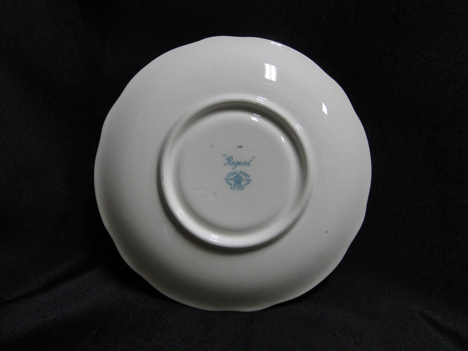 Coalport Regent, Aqua Laurel & Flowers, Gold Trim: Cup & Saucer Set, 2 1/8" Tall