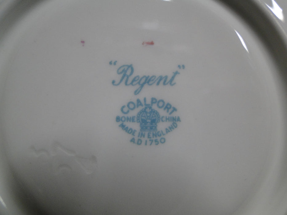 Coalport Regent, Aqua Laurel & Flowers, Gold Trim: Cup & Saucer Set, 2 1/8" Tall