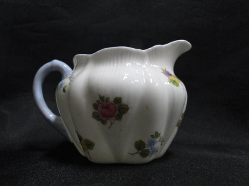 Shelley Rose, Pansy, Forget-Me_Not, Blue Trim: Mini Creamer, 2 3/4", Dainty
