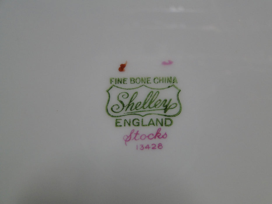 Shelley Stocks, Pink Flowers & Trim: Salad Plate, 8 1/8", As Is, Dainty