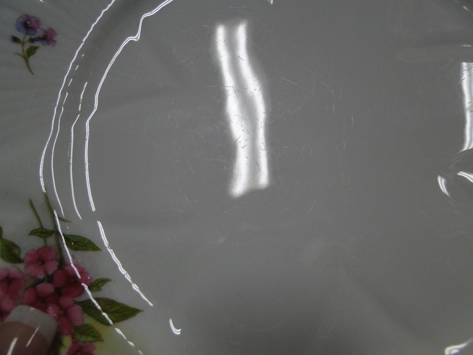 Shelley Stocks, Pink Flowers & Trim: Bread Plate, 6", As Is, Dainty