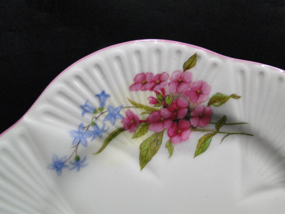 Shelley Stocks, Pink Flowers & Trim: Bread Plate, 6", As Is, Dainty