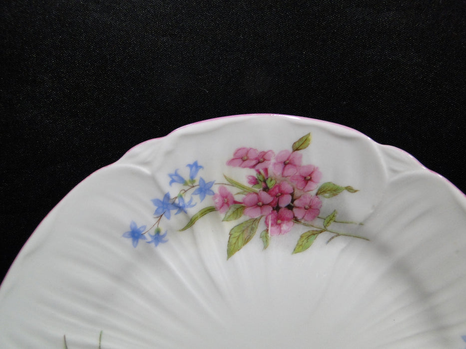 Shelley Stocks, Pink Flowers & Trim: Bread Plate, 6", Oleander