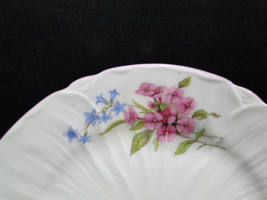 Shelley Stocks, Pink Flowers & Trim: Bread Plate, 6", Oleander