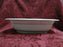 Raynaud RYD2: Tan Rim, Floral Center, Rose Trim: Oval Serving Bowl (s), 9 3/4"