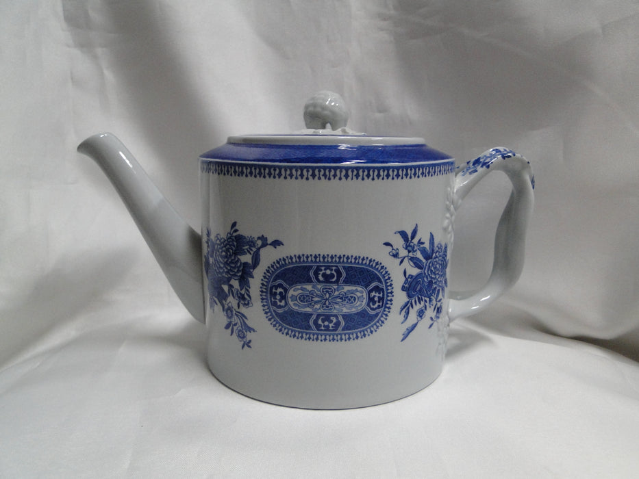 Copeland Spode's Fitzhugh Blue: Teapot & Lid, 5 3/4" Tall, As Is
