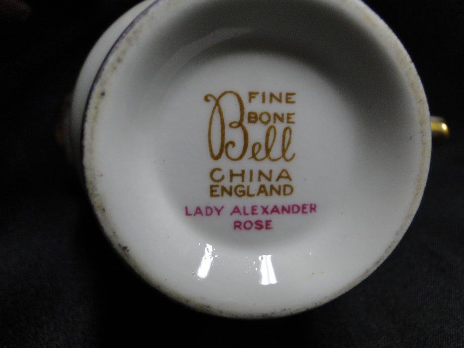 Bell China Lady Alexander Rose, Pink: Creamer / Cream Pitcher, 3" Tall