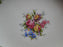 Raynaud RYD2: Tan Rim, Floral Center, Rose Trim: Bread Plate (s), 6 1/8"