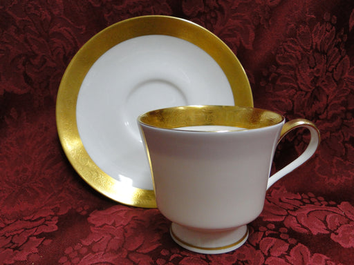 Mikasa Harrow, Gold Encrusted Band: Cup & Saucer Set (s)