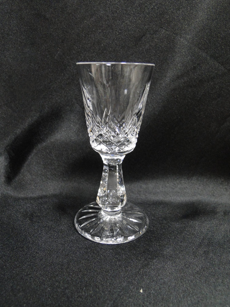 Waterford Crystal Kenmare, Cut Ovals & Squares: Cordial, 3 7/8" Tall, As Is