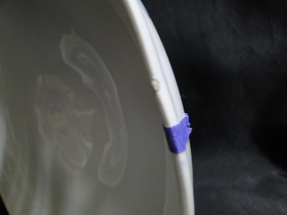 Teichert Meissen Blue Onion, Oval Backstamp: Round Serving Bowl & Lid, As Is