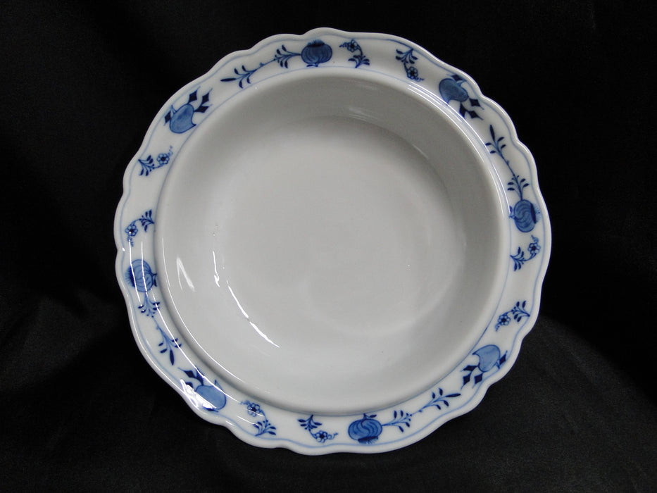 Teichert Meissen Blue Onion, Oval Backstamp: Round Serving Bowl & Lid, As Is