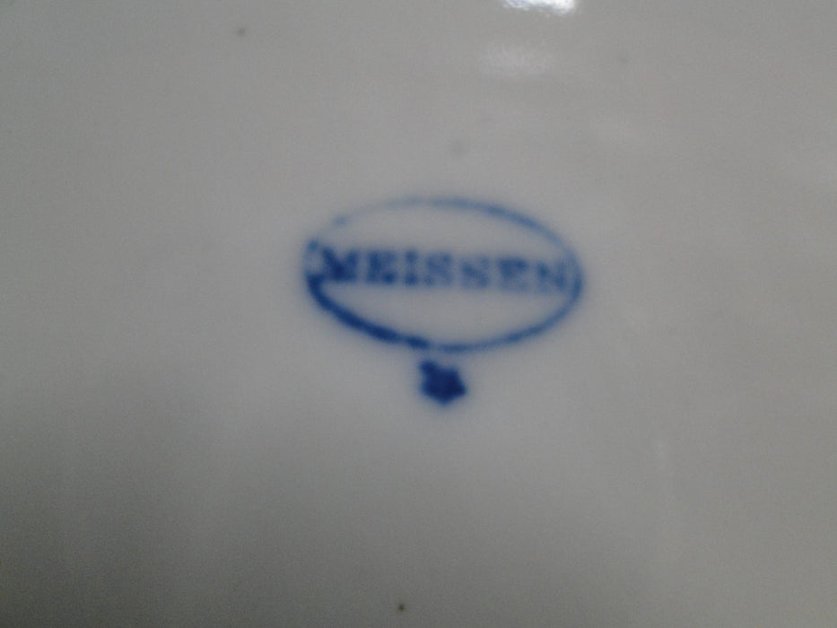 Teichert Meissen Blue Onion, Oval Backstamp: Round Serving Bowl & Lid, As Is
