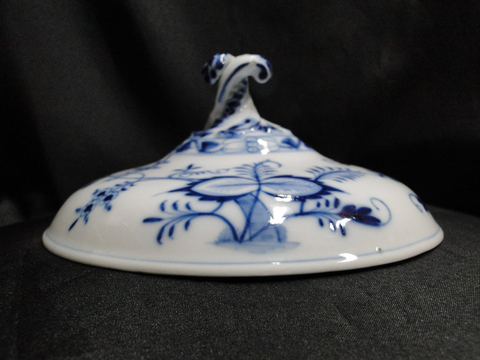 Teichert Meissen Blue Onion, Oval Backstamp: Round Serving Bowl & Lid, As Is