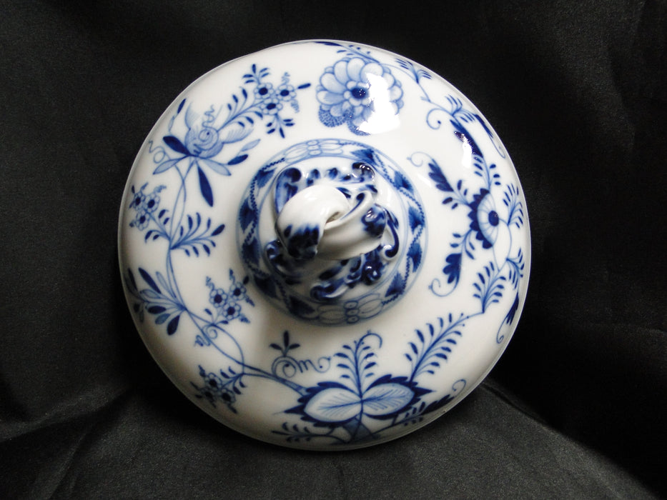 Teichert Meissen Blue Onion, Oval Backstamp: Round Serving Bowl & Lid, As Is