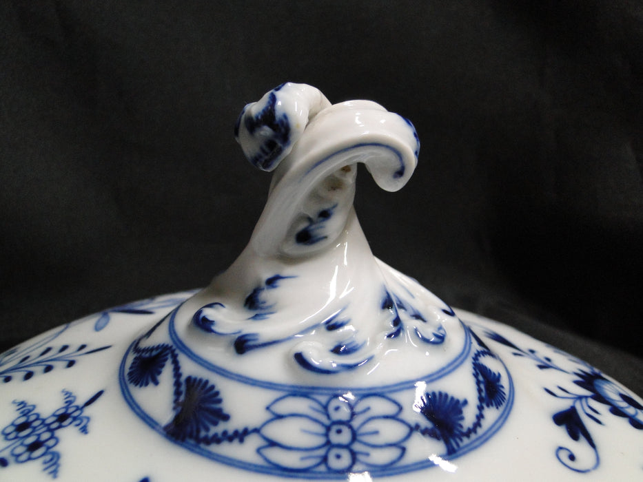 Teichert Meissen Blue Onion, Oval Backstamp: Round Serving Bowl & Lid