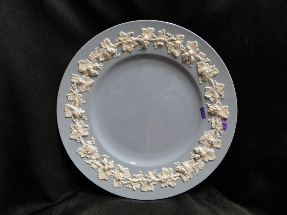 Wedgwood Queensware Cream on Lavender / Blue, Plain: Dinner Plate, As Is