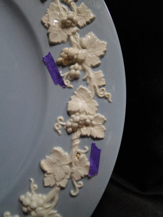 Wedgwood Queensware Cream on Lavender / Blue, Plain: Dinner Plate, As Is