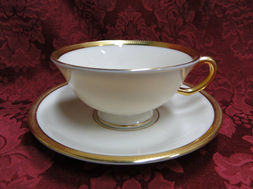 Lenox Tuxedo, Gold Trim: Cup & Saucer Set (s), 2 1/8" Tall