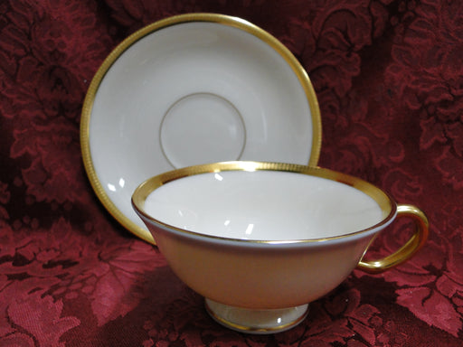 Lenox Tuxedo, Gold Trim: Cup & Saucer Set (s), 2 1/8" Tall