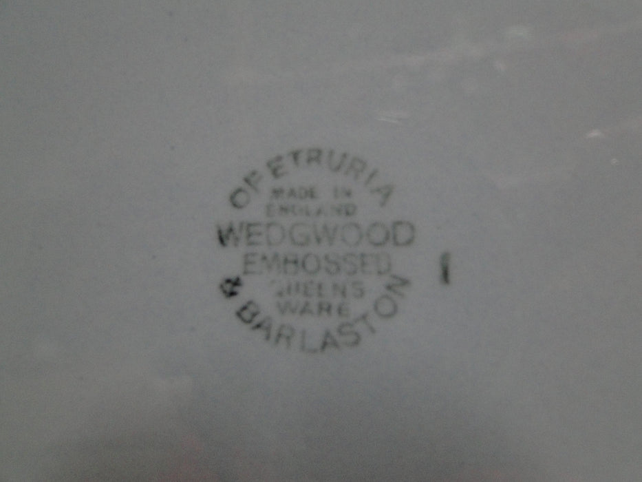 Wedgwood Queensware Cream on Lavender / Blue, Plain: Dinner Plate, 10"