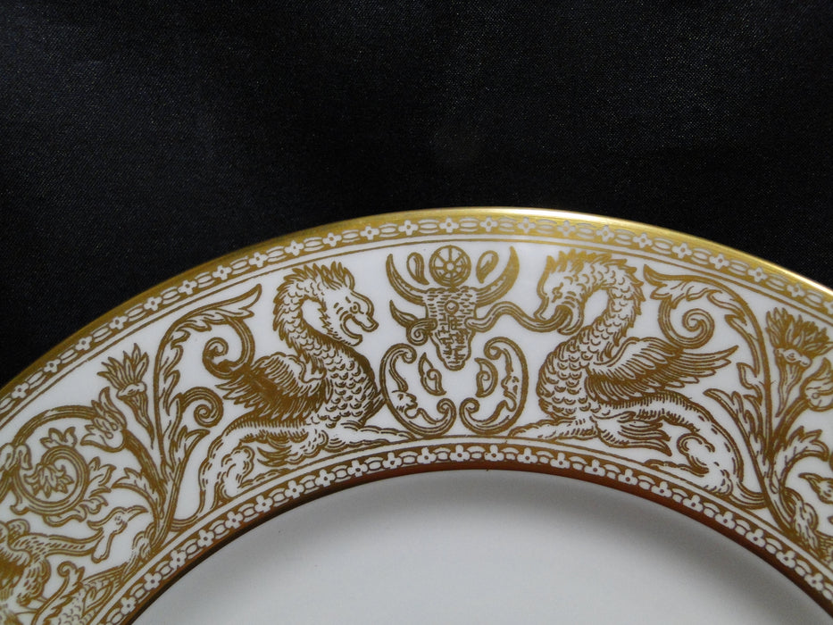 Wedgwood Gold Florentine, Dragons on White: Dinner Plate, 10 3/4", Reduced