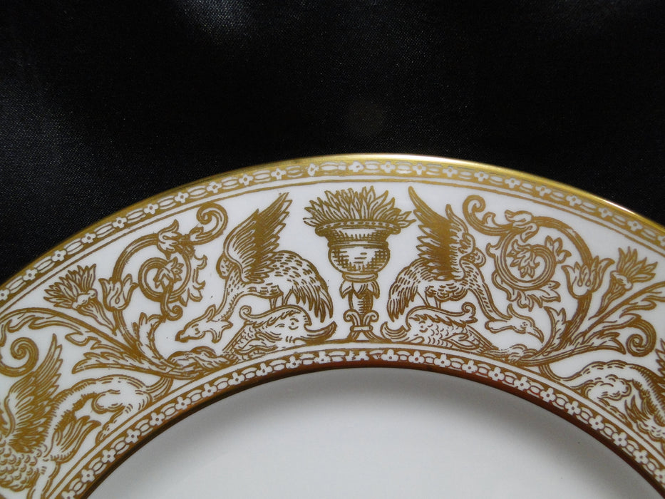 Wedgwood Gold Florentine, Dragons on White: Dinner Plate, 10 3/4", Reduced