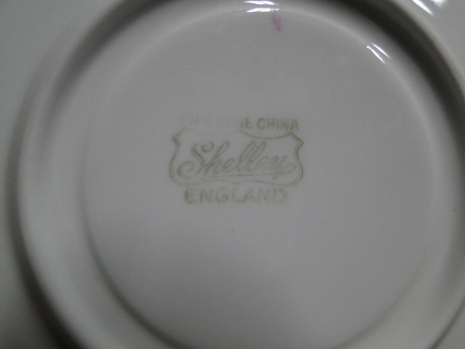 Shelley Rose & Red Daisy, Pink Trim: Cup & Saucer Set (s), 2 3/8", Dainty