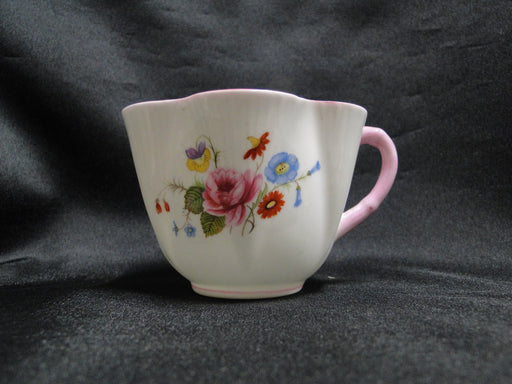 Shelley Rose & Red Daisy, Pink Trim: 2 3/8" Cup Only, No Saucer, Dainty