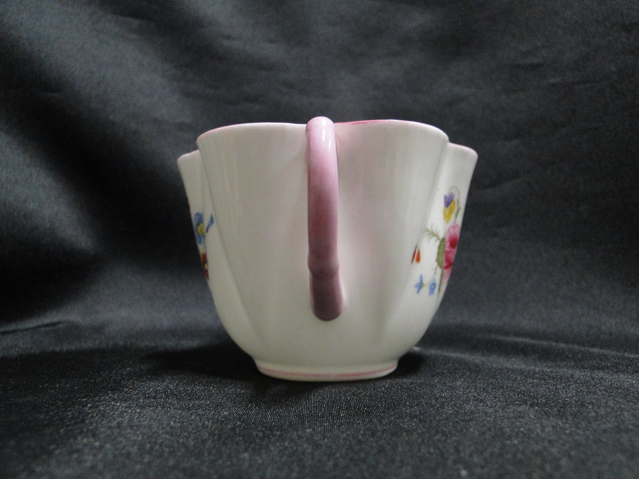 Shelley Rose & Red Daisy, Pink Trim: Cup & Saucer Set (s), 2 3/8", Dainty