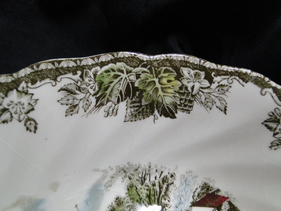 Johnson Brothers Friendly Village, England: Oval Serving Bowl, 9", Crazing