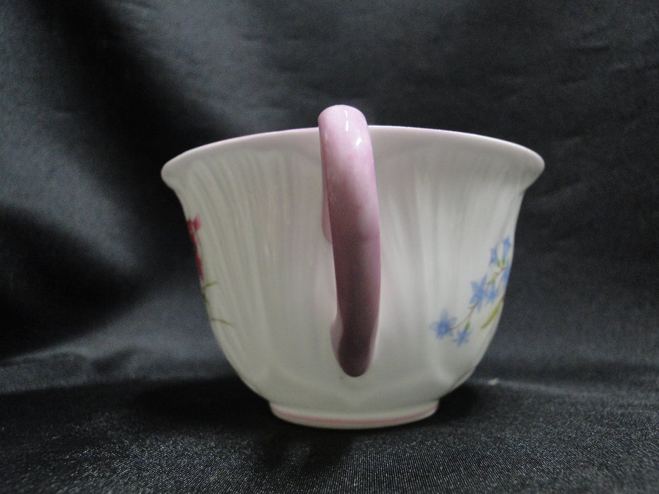 Shelley Stocks, Pink Flowers & Trim: Cup & Saucer Set, 2 3/8", Oleander