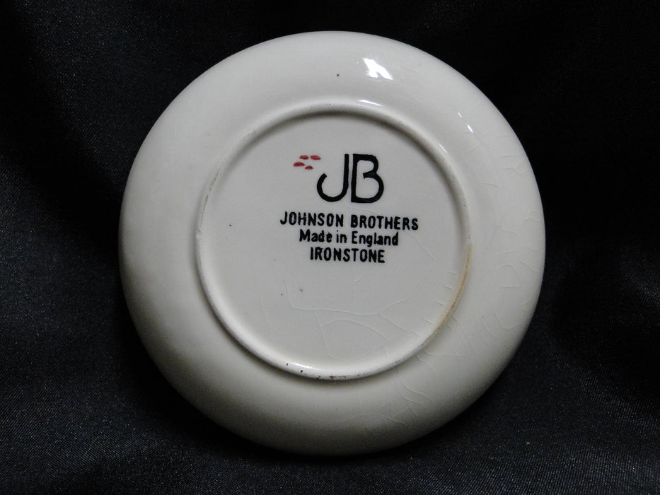 Johnson Brothers Friendly Village, England: Coaster w/ Maples, 4 1/8", Crazing