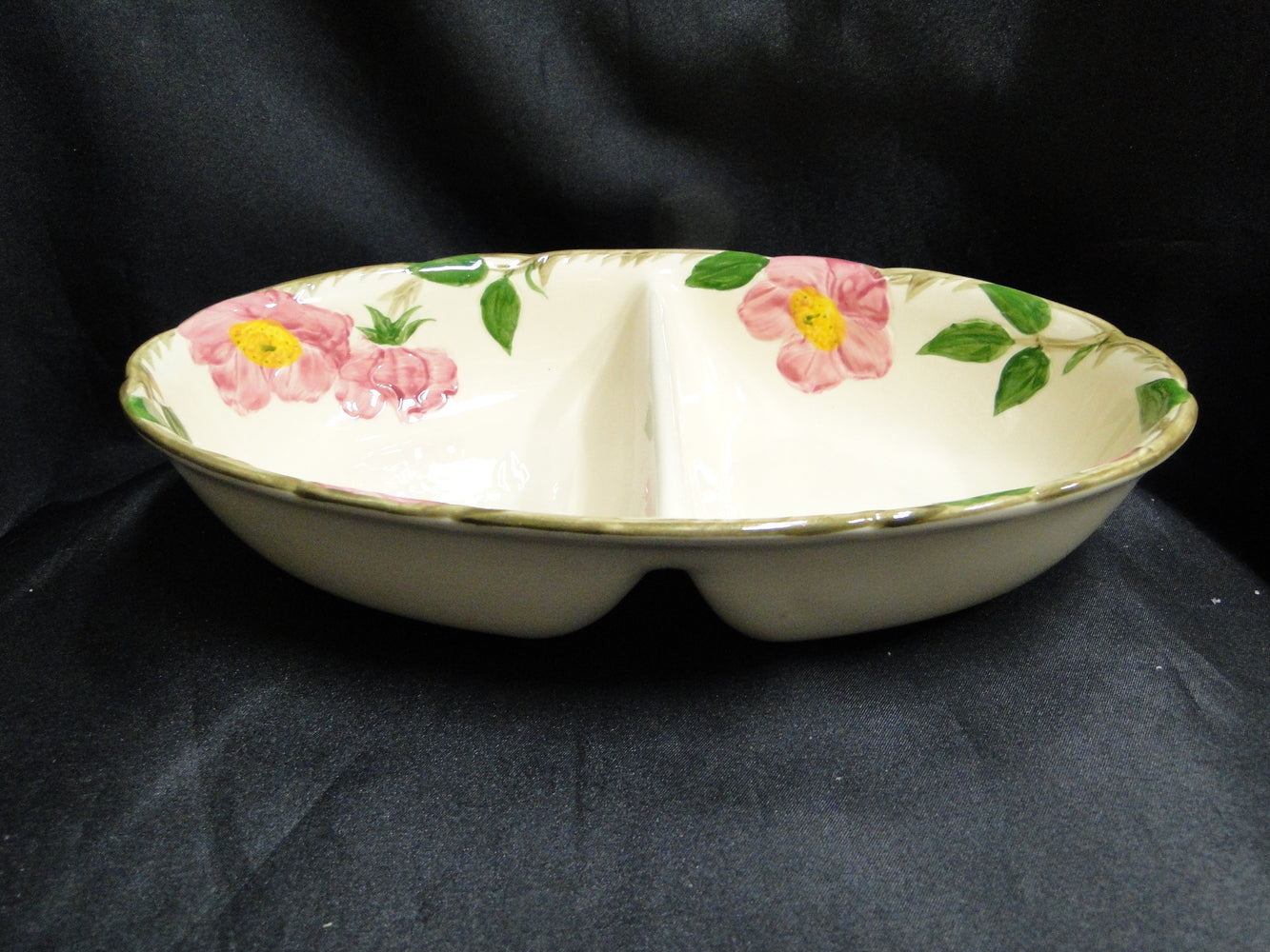 Franciscan Desert Rose, USA: Oval Divided Serving Bowl, 10 3/4"