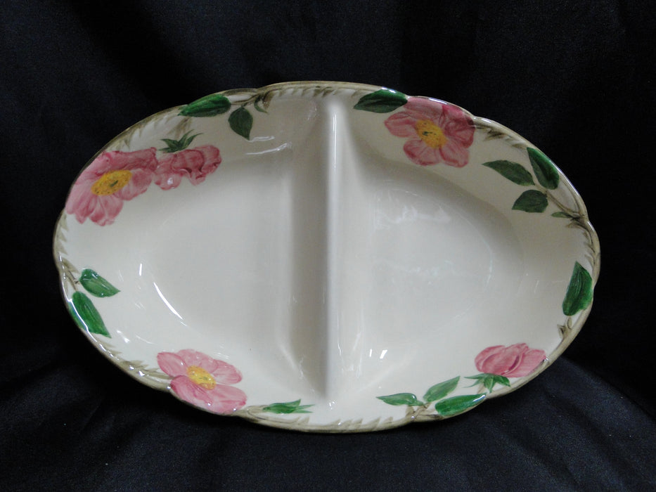Franciscan Desert Rose, USA: Oval Divided Serving Bowl, 10 3/4"