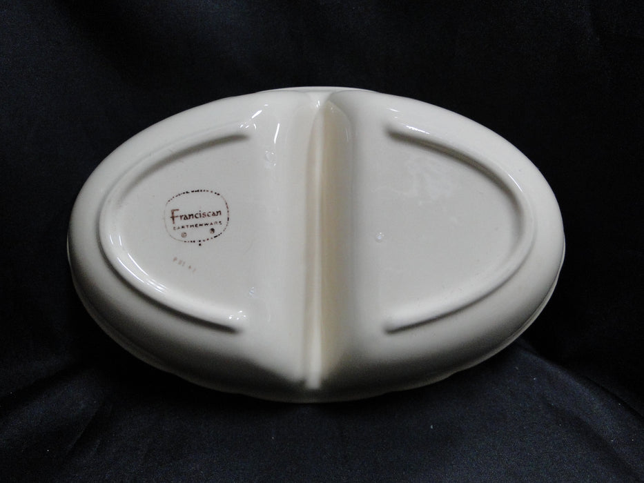Franciscan Desert Rose, USA: Oval Divided Serving Bowl, 10 3/4"