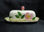 Franciscan Desert Rose, USA: Covered Butter Dish w/ Lid & Rose Handle