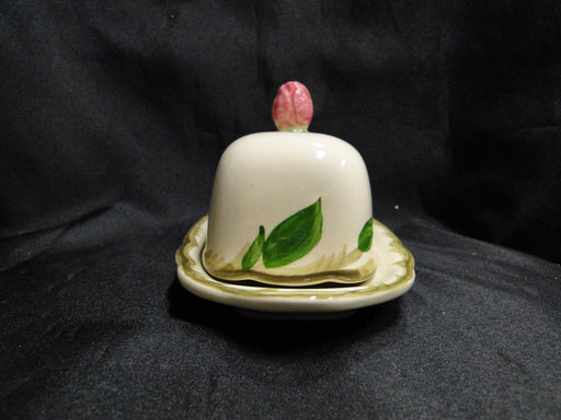 Franciscan Desert Rose, USA: Covered Butter Dish w/ Lid & Rose Handle