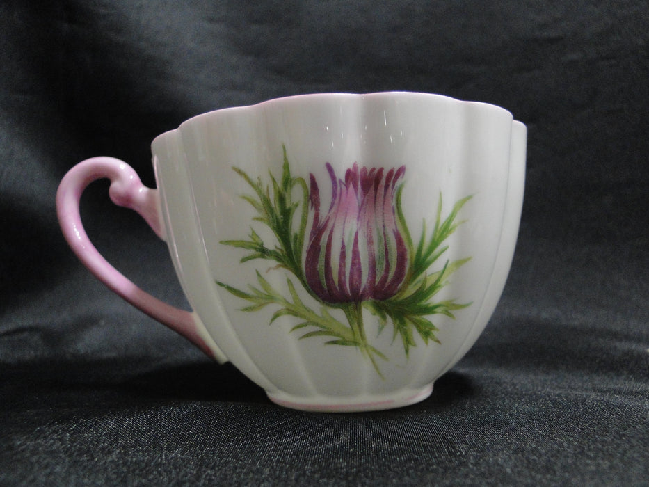 Shelley Thistle, Purple, Pink Trim: Cup & Saucer Set, 2 1/4", Ludlow