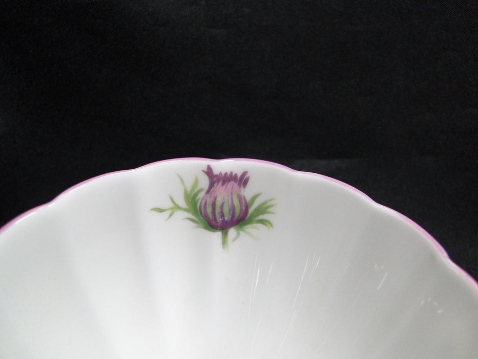Shelley Thistle, Purple, Pink Trim: Cup & Saucer Set, 2 1/4", Ludlow