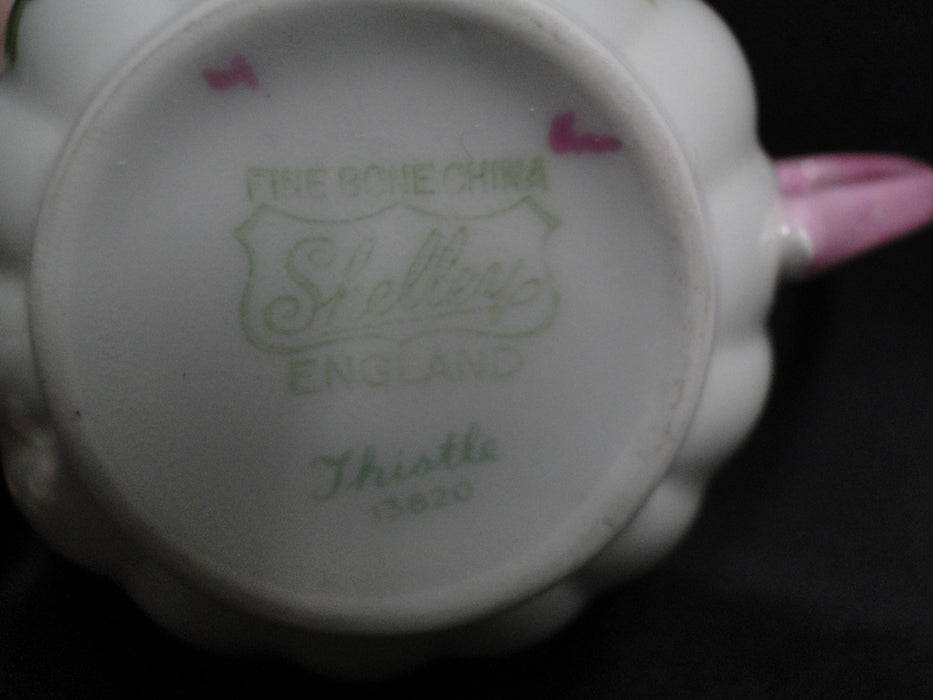 Shelley Thistle, Purple, Pink Trim: Cup & Saucer Set, 2 1/4", Ludlow