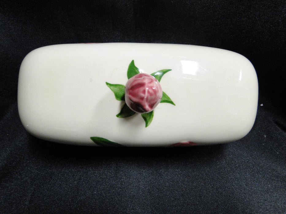 Franciscan Desert Rose, USA: Covered Butter Dish w/ Lid & Rose Handle