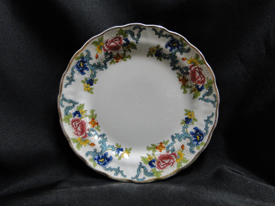 Booths Floradora Gold, Florals, Gold Trim: Bread Plate (s), 6 7/8", As Is