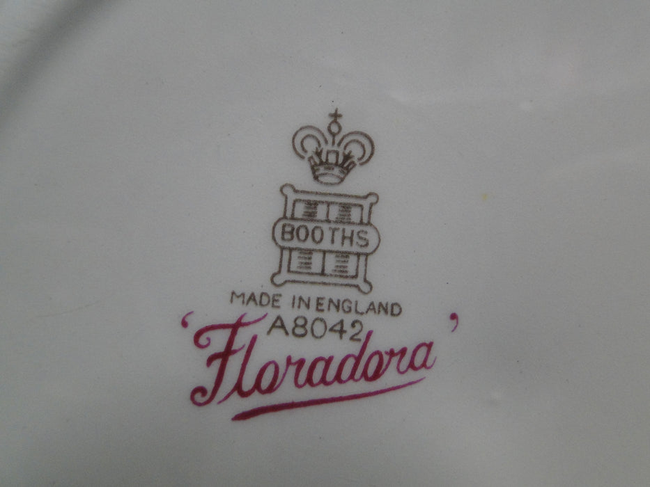 Booths Floradora Gold, Florals, Gold Trim: Bread Plate (s), 6 7/8", As Is